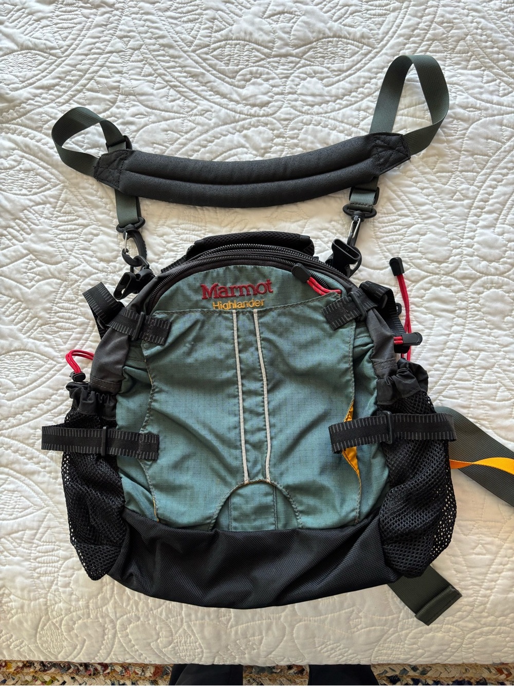Marmot Green and Black Highlander Waist Pack
